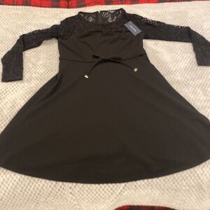 NWT Tommy black lace dress size 10